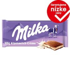 Milka čokoláda Mliečna z alpského mlieka s mliečnou náplňou 100 g