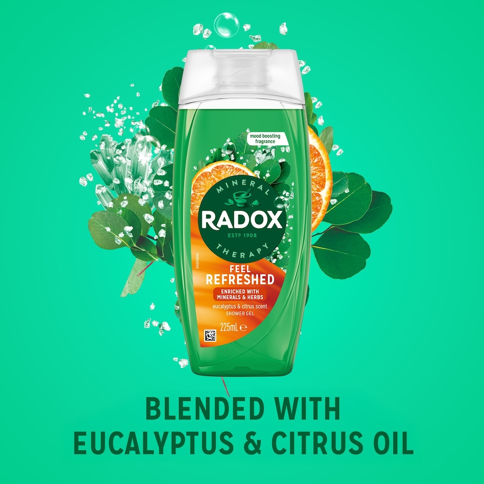 image 1 of Radox Eucalyptus & Citrus Feel Refreshed Shower Gel 225ml