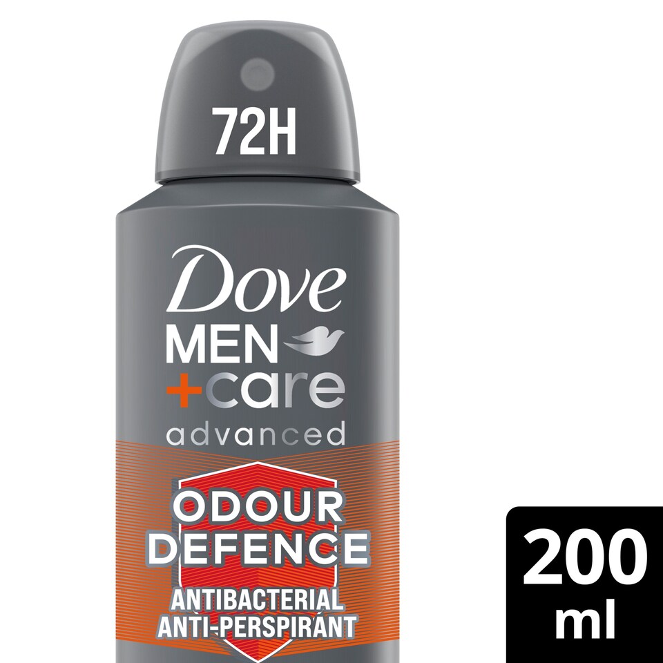 image 1 of Dove Men+Care Odour Defence 72h Antiperspirant Deodorant 200ml