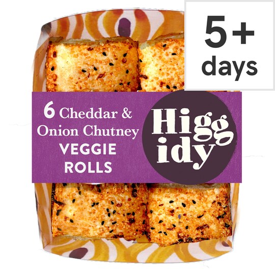 Higgidy Cheddar & Onion Veggie Rolls 160G