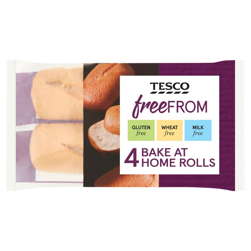 Tesco Free From 4 Part Baked Rolls