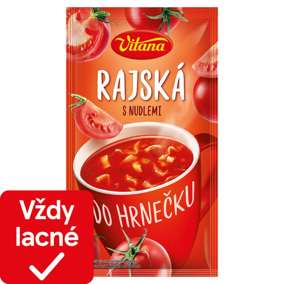 Vitana Do hrnečku Instant Tomato Soup Mix with Noodles 22 g