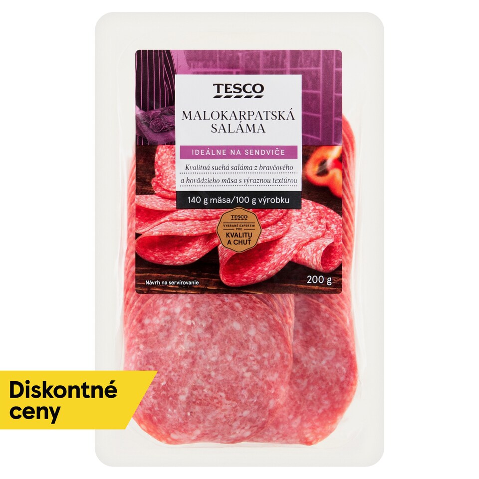 Tesco Malokarpatská Salami 200 g
