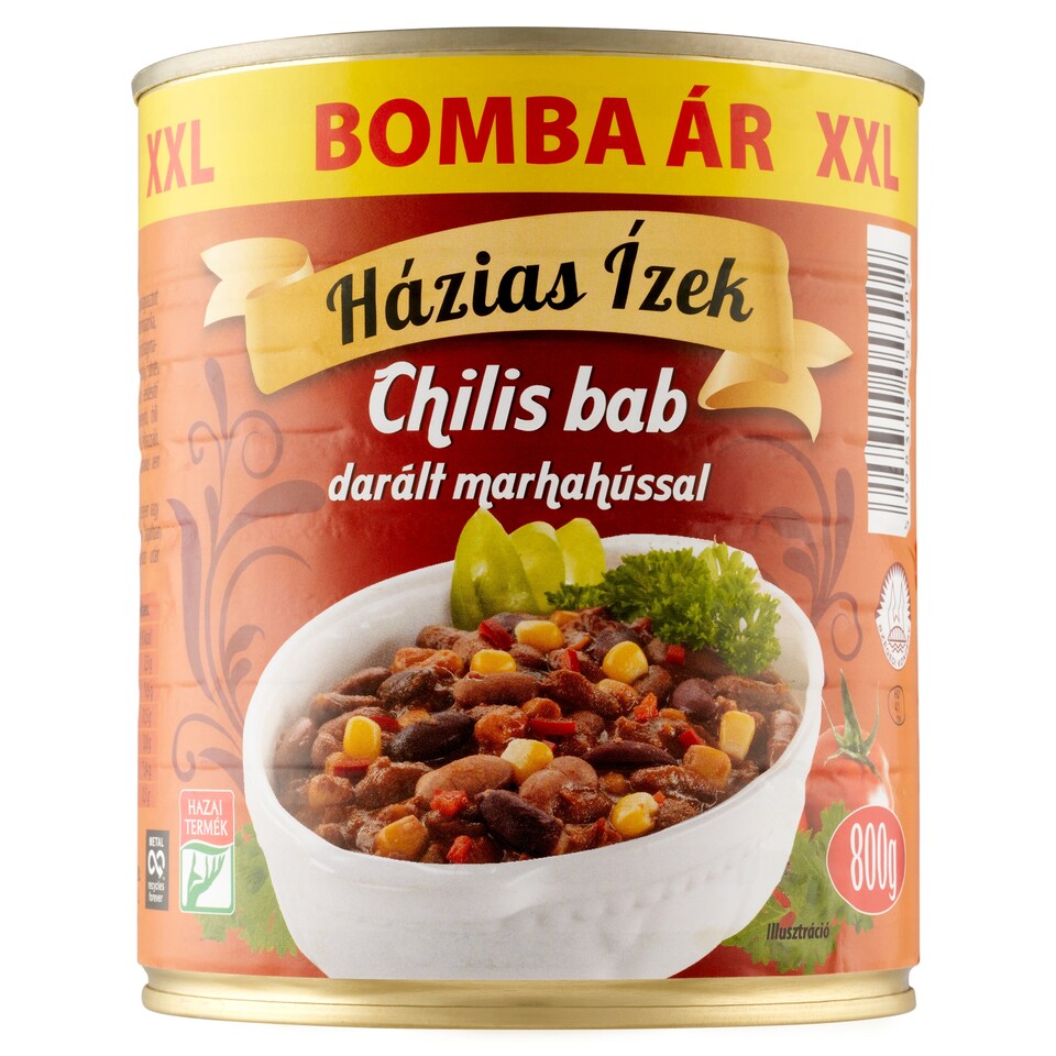 Házias Ízek Chili Bean with Minced Beef 800 g