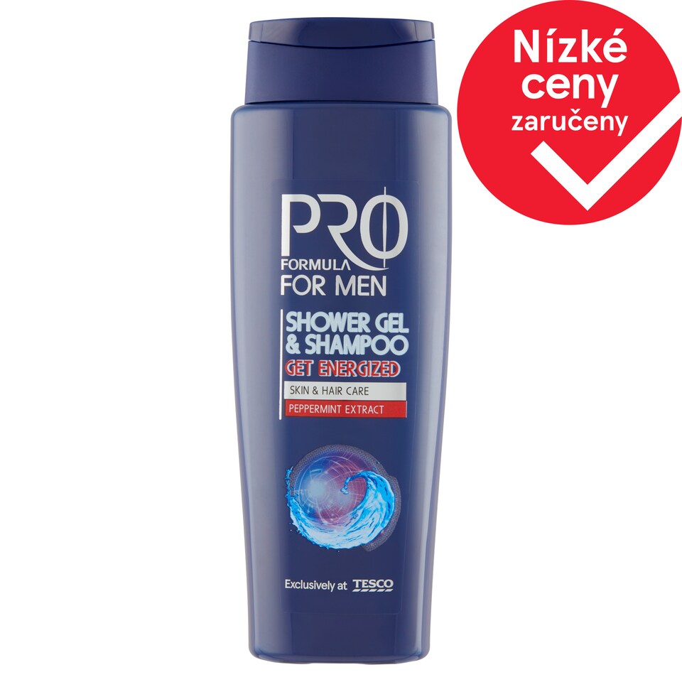 Tesco Pro Formula For Men sprchový gel a šampón Get Energized 400ml