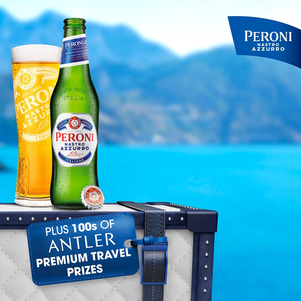 image 1 of Peroni Nastro Azzurro 4X330ml Bottles