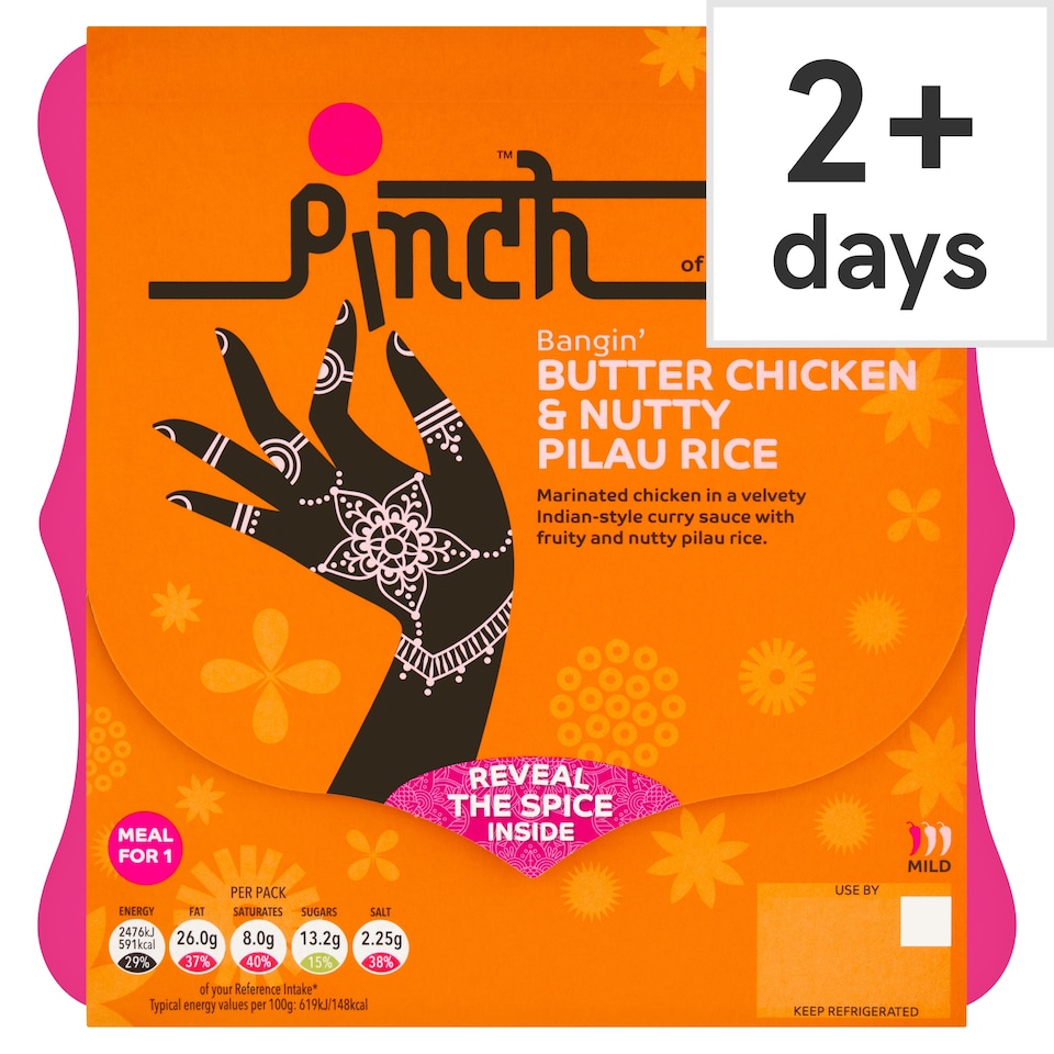 Pinch Bangin’ Butter Chicken & Nutty Pilau Rice 400g