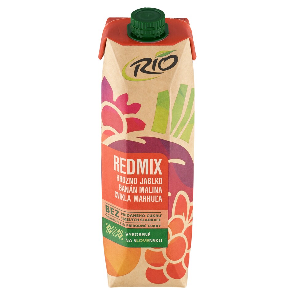obrázok 1 z Rio Redmix hrozno jablko banán malina cvikla marhuľa 1 l