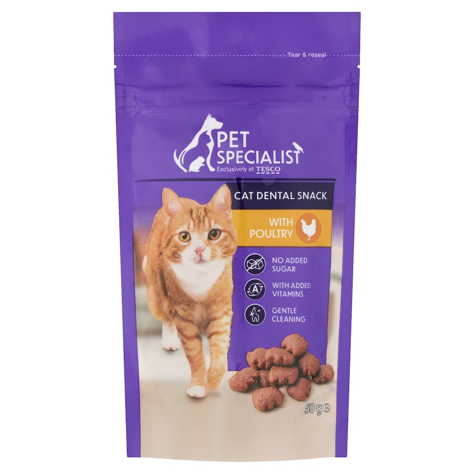 Pet Specialist jutalomfalat baromfival kiegészítő állateledel felnőtt macskák számára 50 g