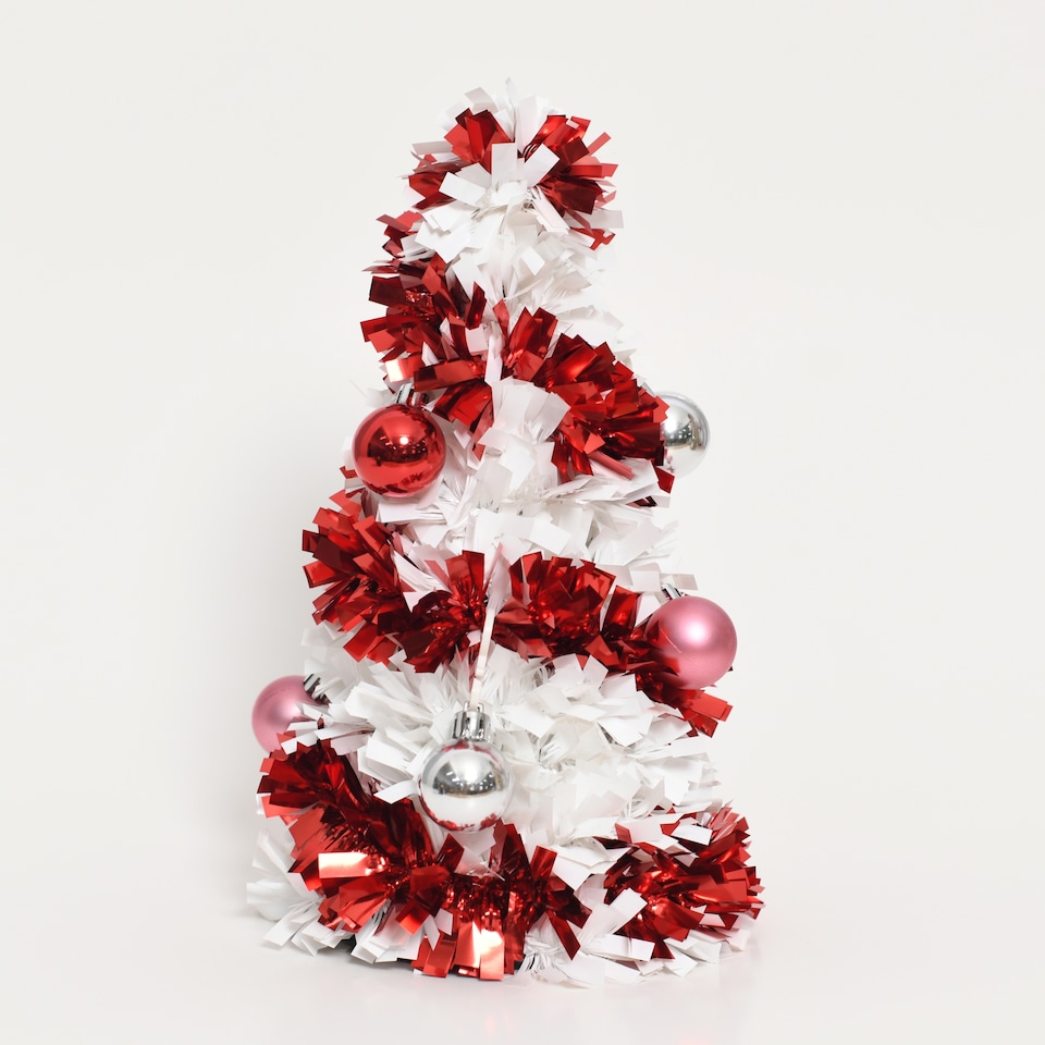 image 1 of Tesco Candy Cane Mini Christmas Tree Room Decoration