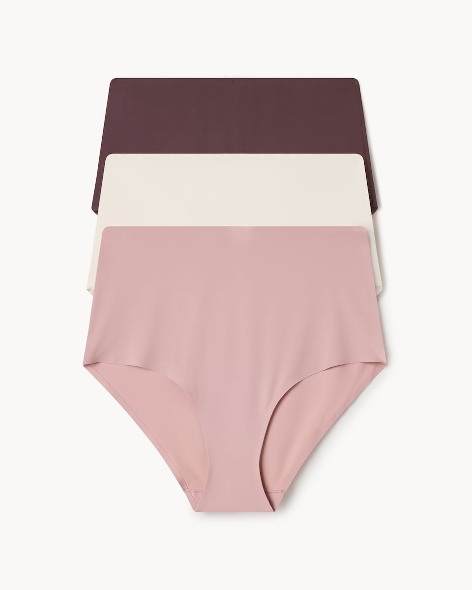 image 1 of F&F 3-Pack Seamfree Bonded Full Briefs in Multi