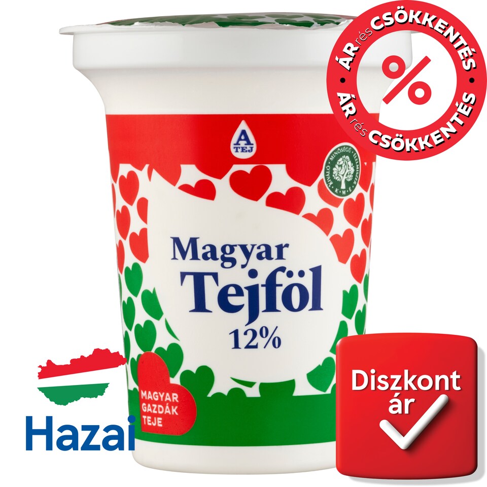 Magyar Tejföl 12%-os félzsíros tejföl 330 g  1. kép