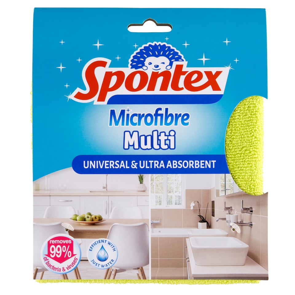 obrázok 1 z Spontex Microfibre Multi veľmi nasiakavá viacúčelová utierka z mikrovlákna 1 ks