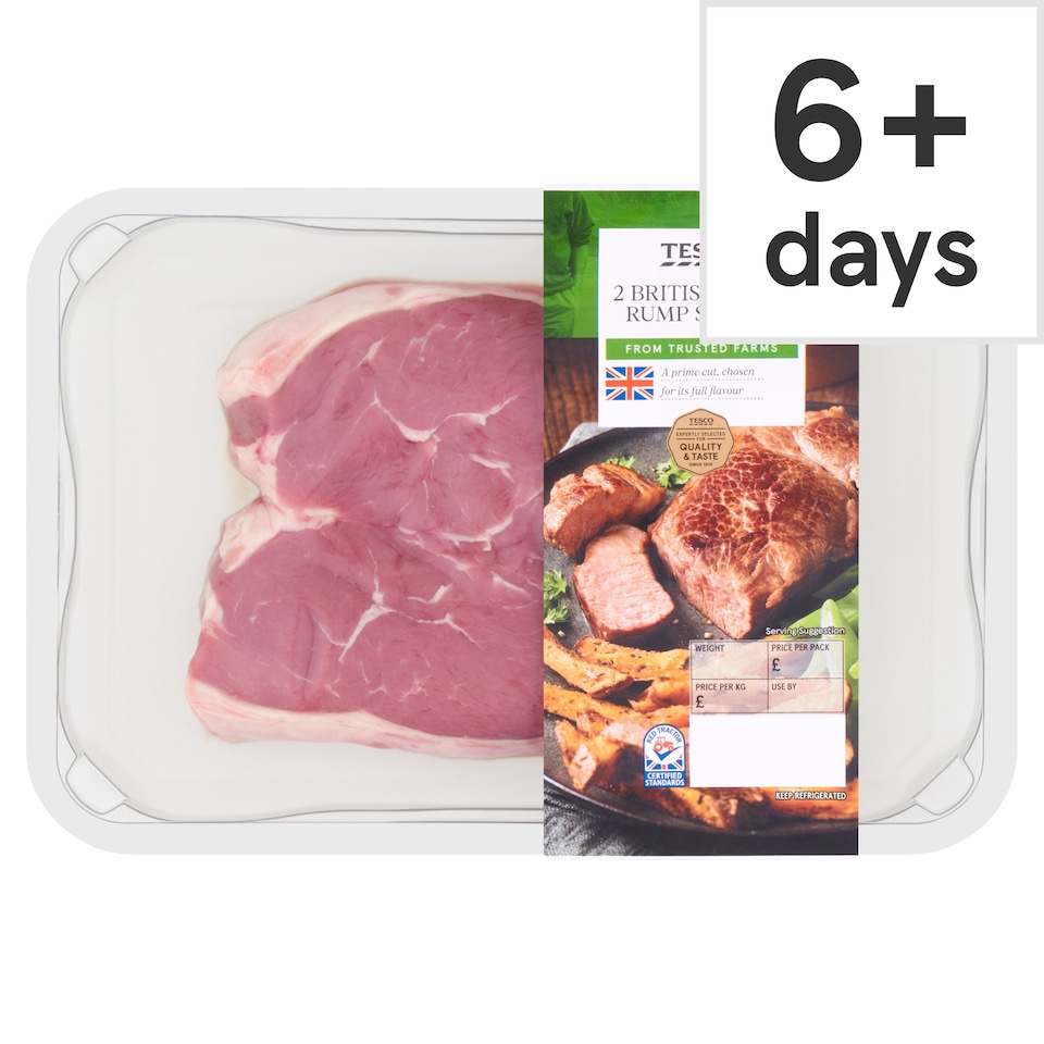 TESCO 2 Lamb Rump Steaks 300G