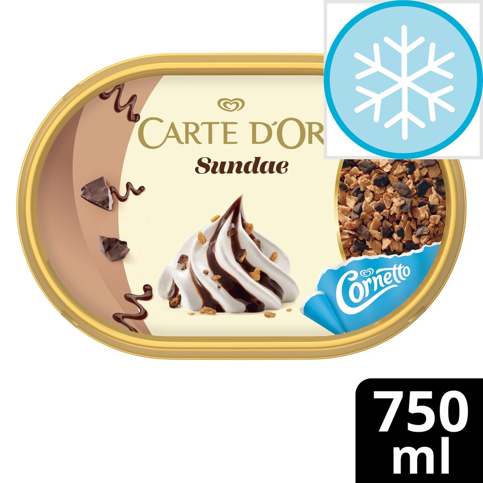 image 1 of Carte Dor Chocolate Sundae Ice Cream Tub 750ml
