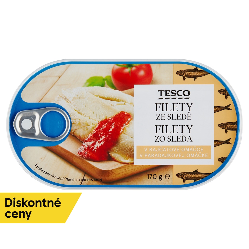 Tesco Herring Fillets in Tomato Sauce 170 g