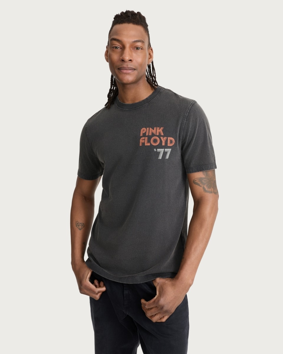 image 1 of Pink Floyd Pure Cotton T-Shirt in Black
