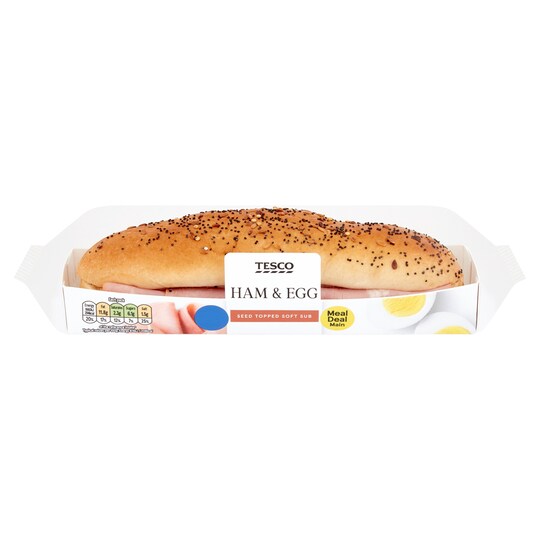 Tesco Ham & Egg Sub Roll