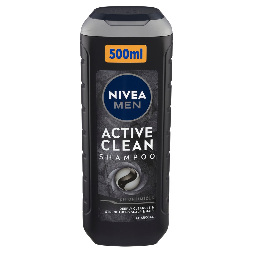image 1 of Nivea Men Active Clean Shampoo 500 ml