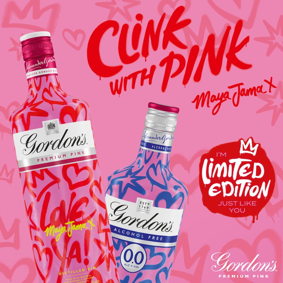 image 1 of Gordon's Alcohol Free Premium Pink Spirit 70Cl