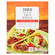 Tesco Crunchy Taco Shells 12 Pack 150g