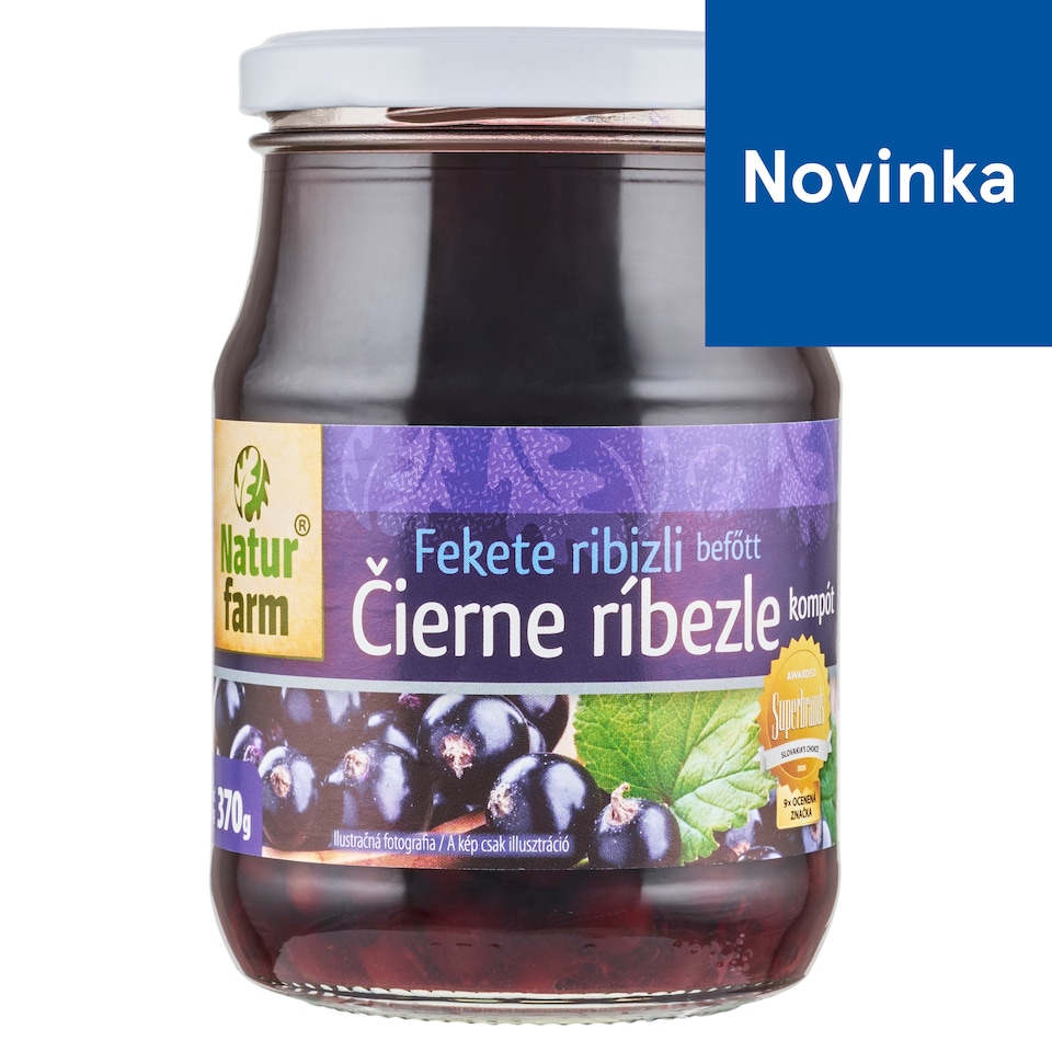 obrázok 1 z Natur Farm Čierne ríbezle kompót 370 g