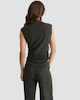 image 3 of F&F High Neck Ruched Side Vest in Olive