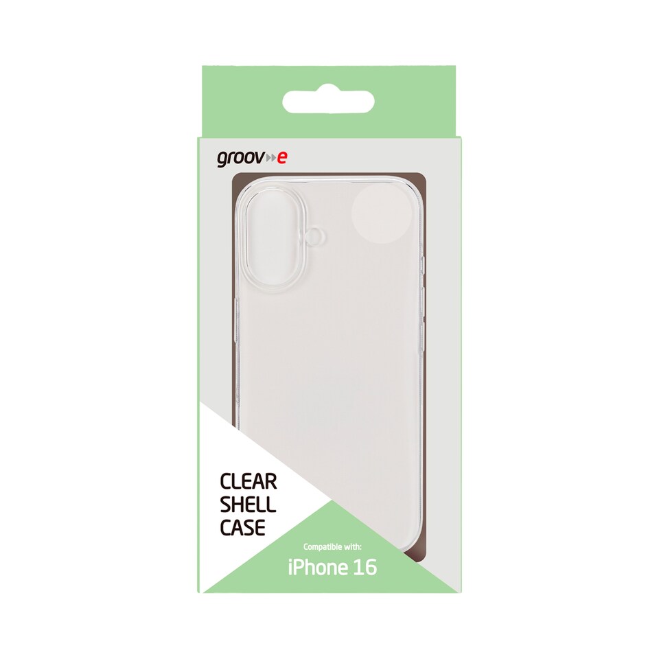 GROOV-E IPHONE 16 CLEAR CASE