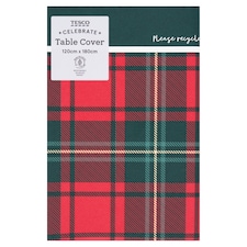 Tesco Santa Gnome Tablecover 180 X 120Cm