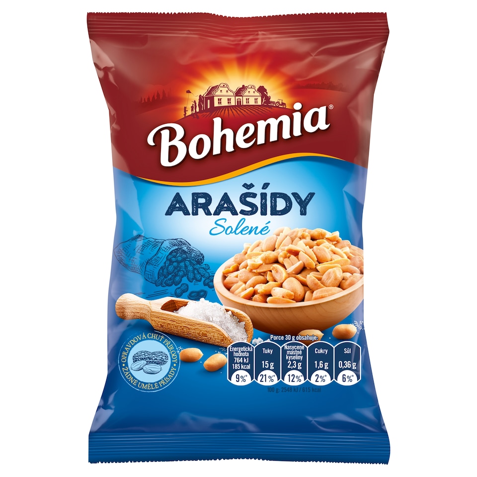 Bohemia Salted Peanuts 100g