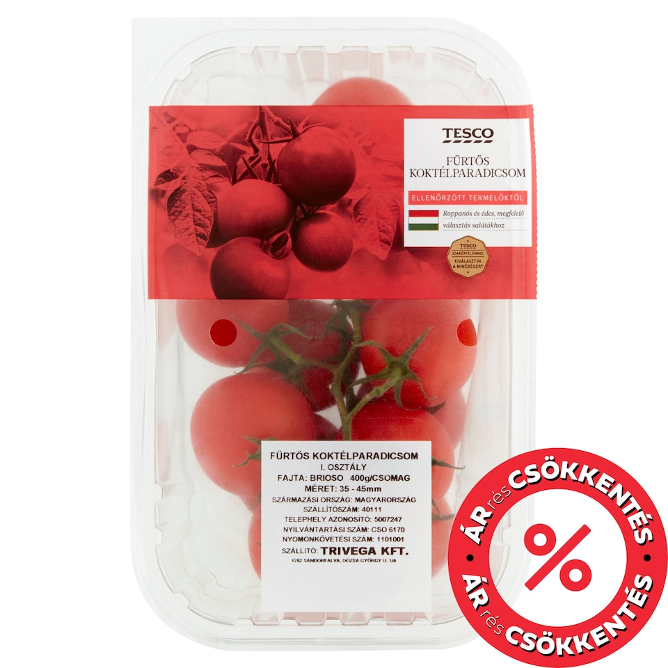 Tesco Trusses of Cherry Tomato 400 g