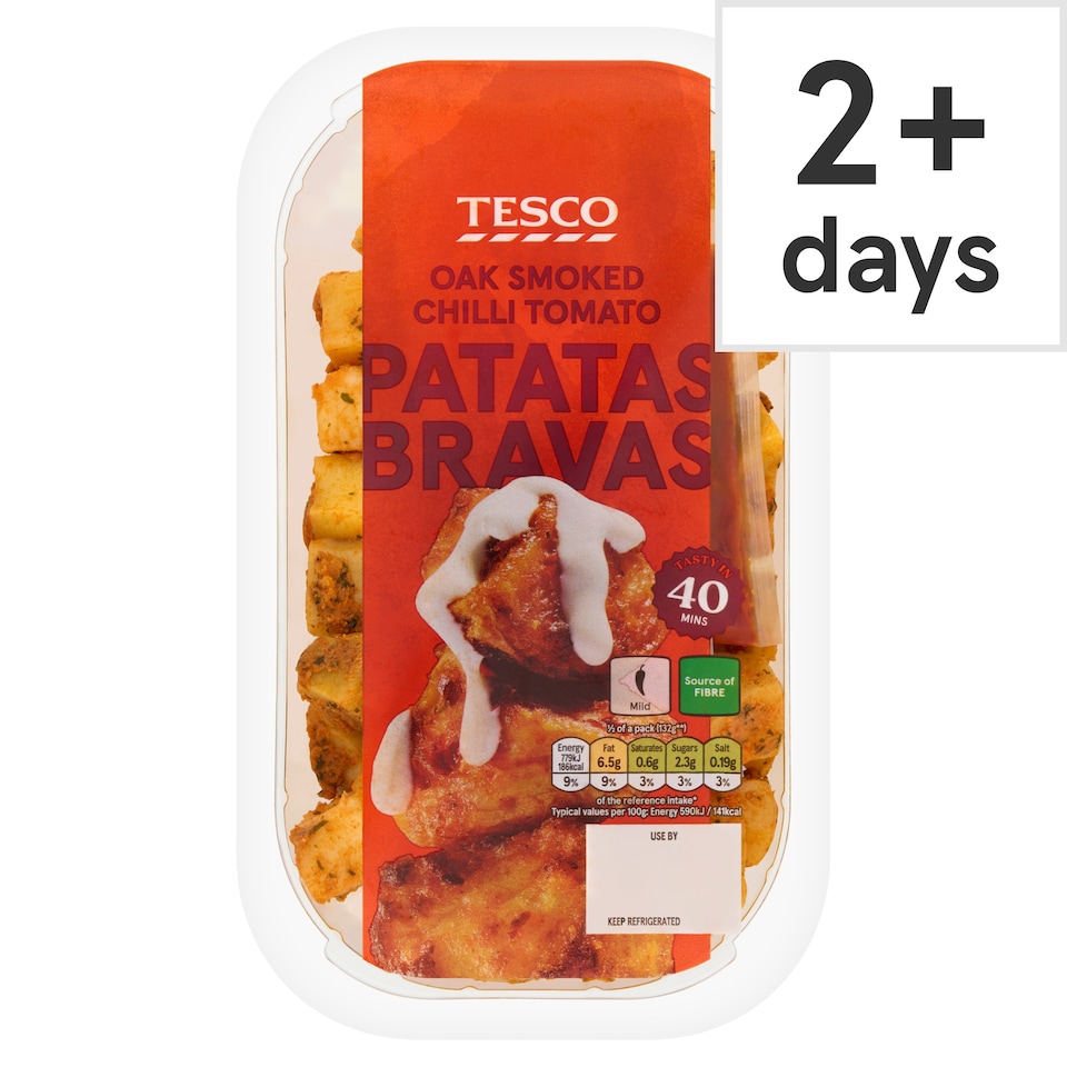 Tesco Oak Smoked Chilli Tomato Patatas Bravas 400G
