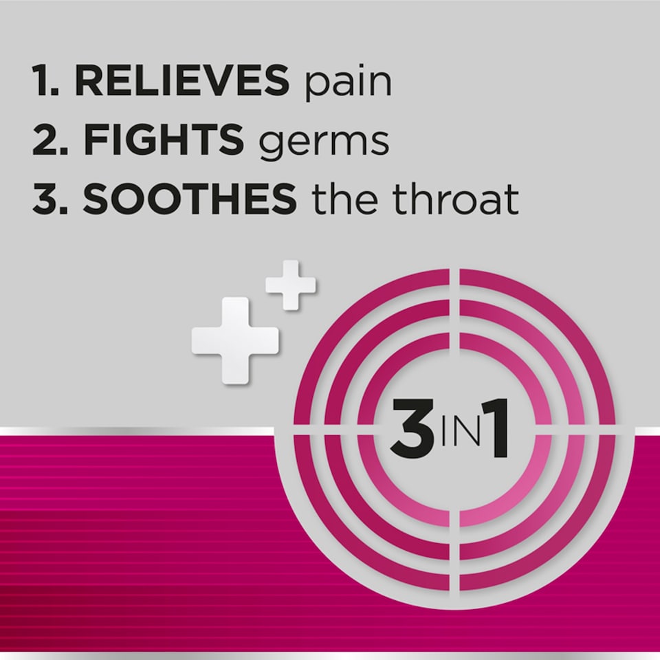 image 1 of Strepsils Extra Cherry Sore Throat & Pain Relief Lozenges - 24s