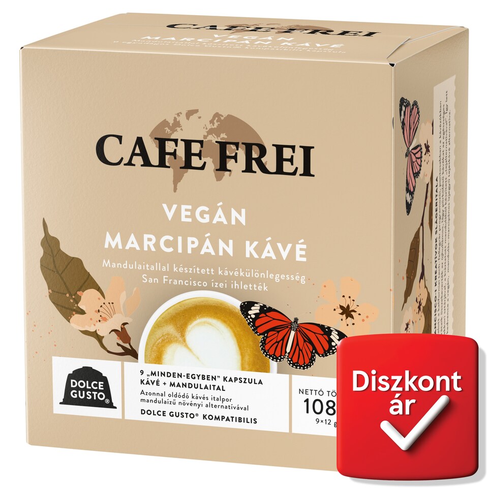 Cafe Frei Vegan Marzipan Coffee Capsules 9 x 12 g (108 g)