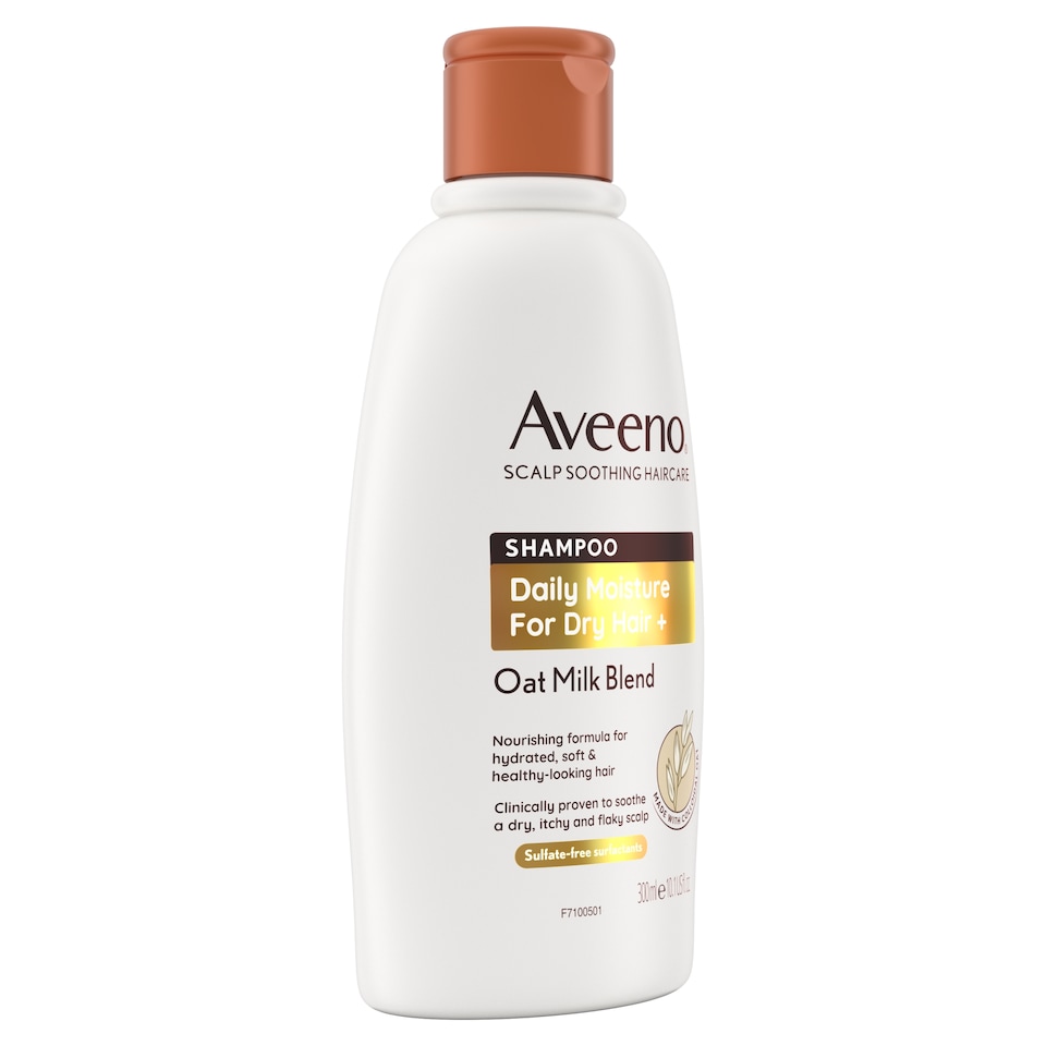 image 1 of Aveeno Hydrating Oat Milk Scalp Soothing Shampoo for Dry Hair 300ml