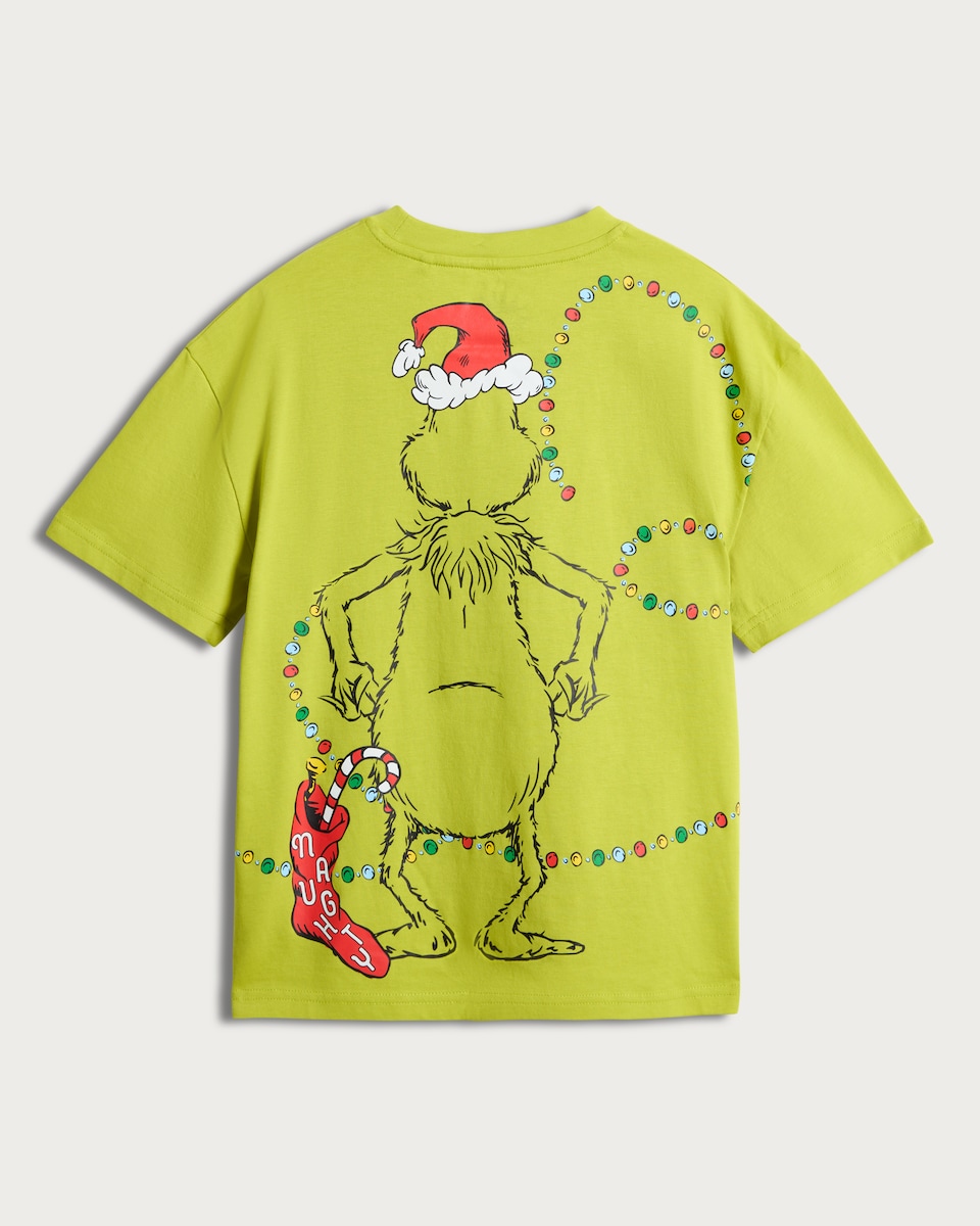 image 1 of The Grinch Christmas T-Shirt in Green