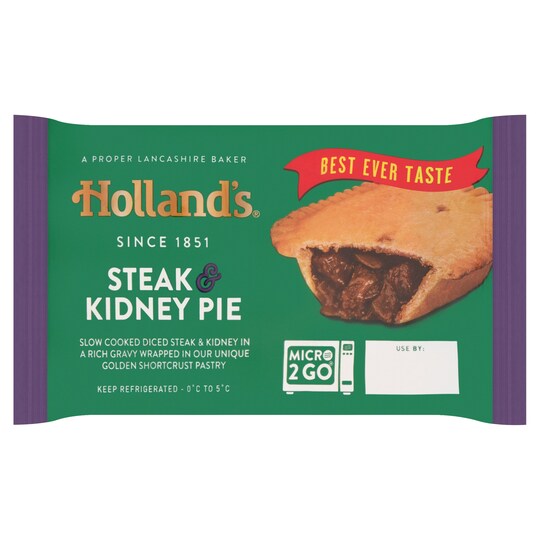 Hollands Steak & Kidney Pie Tesco Groceries