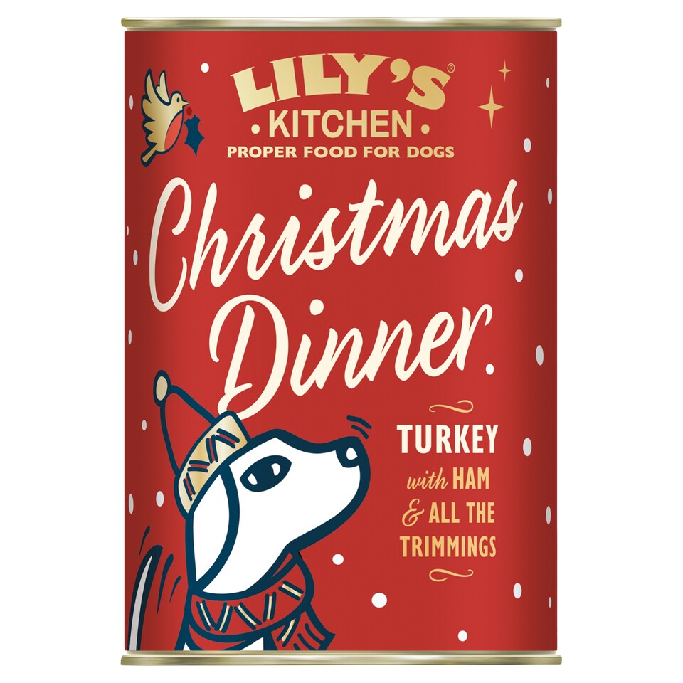 image 1 of Lily's Kitchen Christmas Dinner Turkey with Ham & All the Trimmings Dog Food 400g