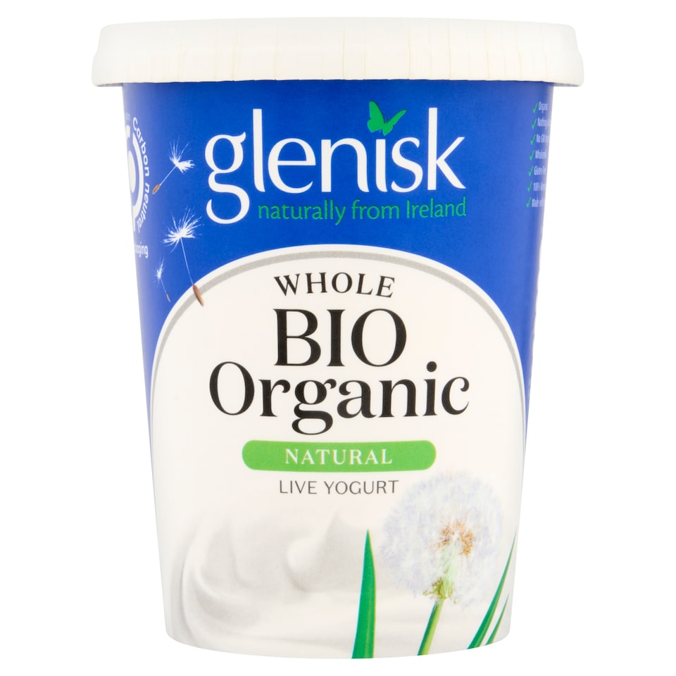 Glenisk Organic Natural Yoghurt 500G