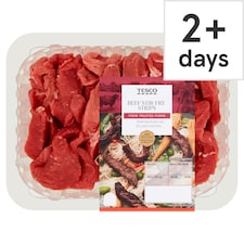 Tesco Beef Stir Fry Strips 357G