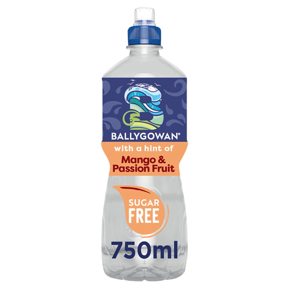 Ballygowan Hint of Fruit Mango and Passion Fruit Sugar Free Flavoured Still Water 750ml