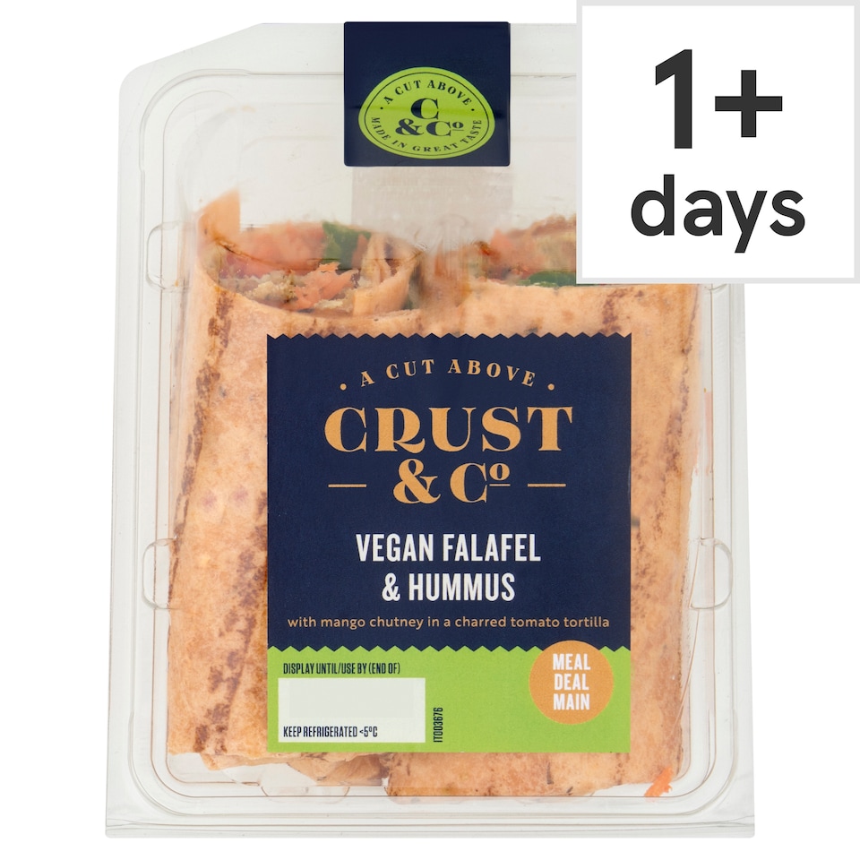 Crust & Co Vegan Falafel & Hummus Wrap 182g