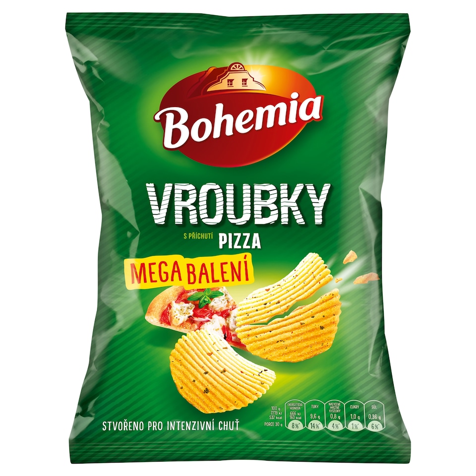 Bohemia Vroubky s příchutí pizza 190g