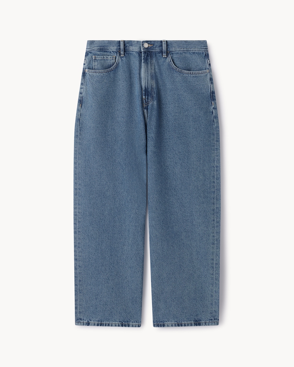 image 1 of F&F Relaxed Fit Jeans in Blue