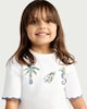 image 2 of F&F Girls 2-Piece Pure Cotton Sequin Top and Tiered Skirt Set in Multi Blue