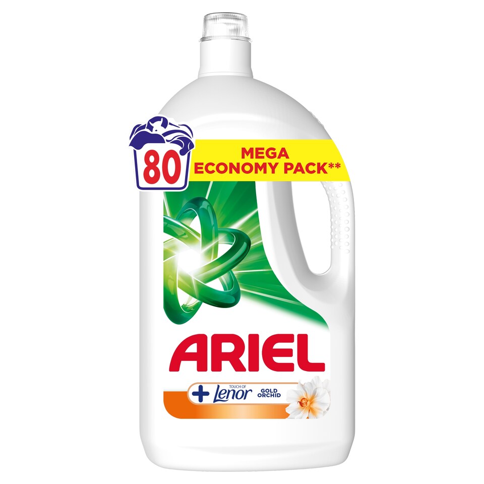 Ariel Washing Liquid, +Touch Of Lenor Gold Orchid, 3.6l, 80 Washes