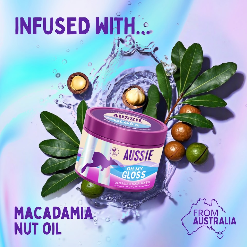 image 1 of Aussie Oh My Gloss Glossing Hair Mask 500ml