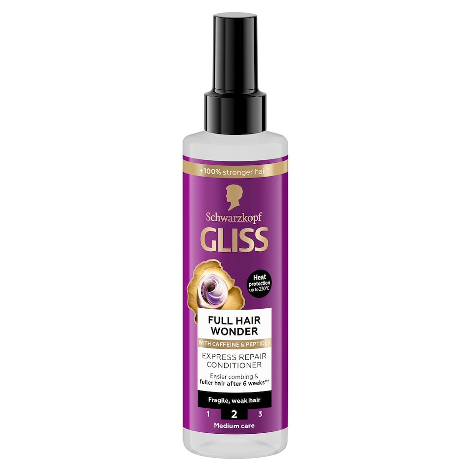 Schwarzkopf Gliss Full Hair Wonder Express Conditioner for Fragile and Weak Hair 200 ml