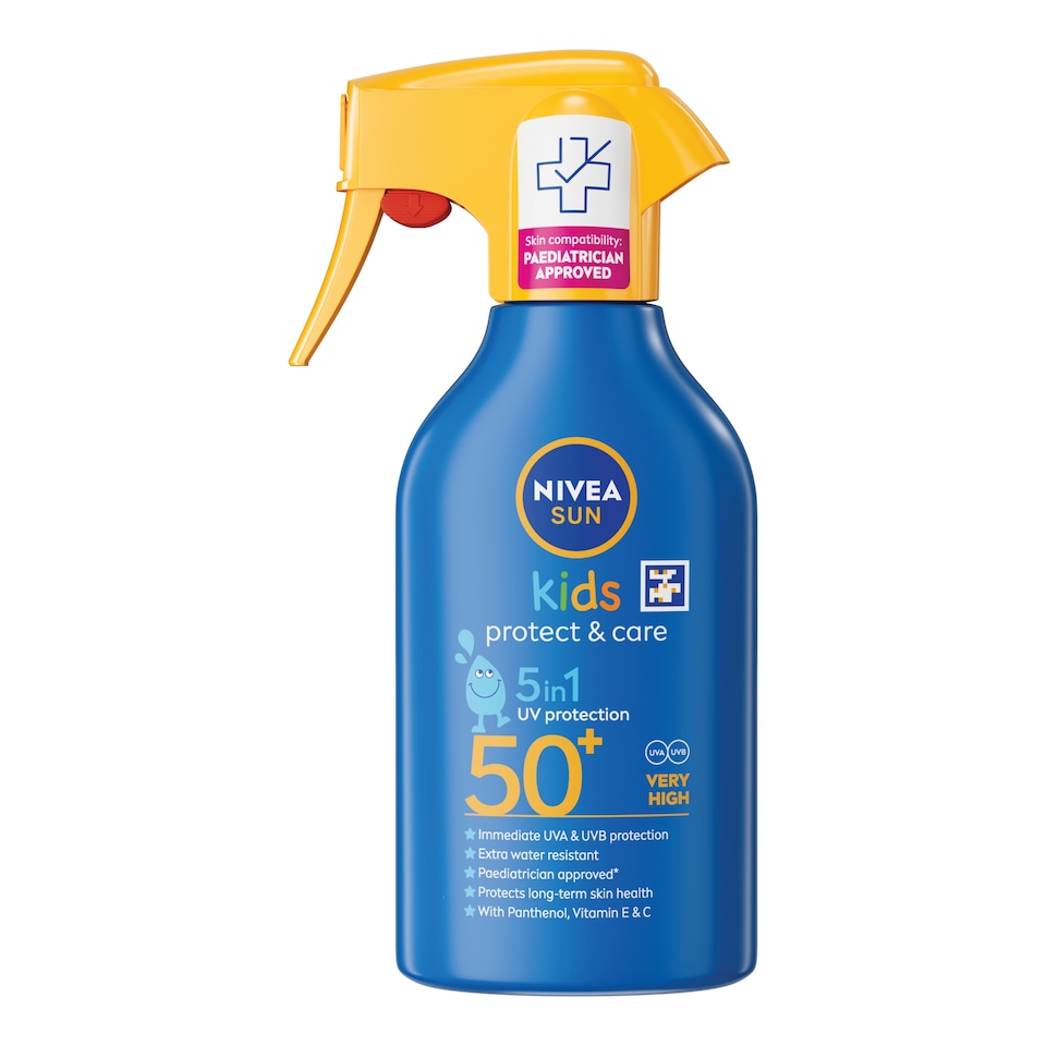 image 1 of NIVEA SUN Kids Protect & Care Sun Cream Trigger Spray SPF50 270ml