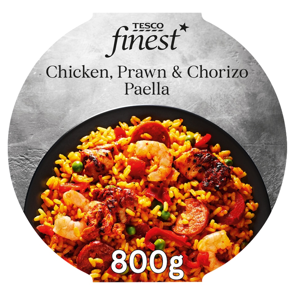 Tesco Finest Chicken , Chorizo & Prawn Paella 800G